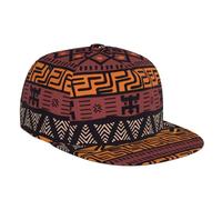 IFHSIGoe Lindos sombreros unisex de ala plana con estampado tribal gris de 22.4 a 23.6 pulgadas, para hombres, mujeres y adolescentes, Tela de barro africano tribal, Talla única