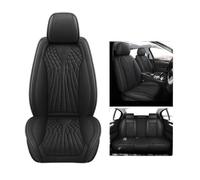 IFHSKFH Fundas Asientos Coche Funda Universal para Asiento Coche Cobertura Total para Citroen C4 para Picasso C3 C5 C6 DS4 DS5 DS6 DS7 Cubreasientos Coche Piel(Black A)