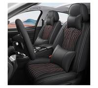 IFHSKFH Fundas Asientos Coche Funda Universal para Asiento Coche Cobertura Total para Opel para Astra K para Insignia para Zafira para Antara Cubreasientos Coche Piel(Blk Red B)