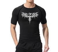 IFIKK Camisa De Compresión para Hombre Anime Print Gym Sport Camisetas De Gimnasio De Secado Rápido Fitness Camisetas Interiores Deportivas Elasticidad Tops Camiseta Verano Hombre (01GYM,L)