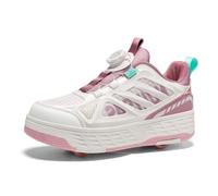 IFIKK Niños y Adolescentes 2 en 1 Zapatos con Ruedas, diseño de Cuatro Ruedas, Ruedas Invisibles, Zapatillas Deportivas al Aire Libre, Tallas Grandes para niñas y niños