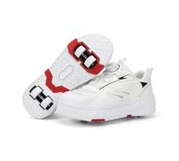 IFIKK Niños y Adolescentes 2 en 1 Zapatos con Ruedas, diseño de Cuatro Ruedas, Ruedas Invisibles, Zapatillas Deportivas al Aire Libre, Tallas Grandes para niñas y niños