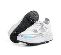 IFIKK Niños y Adolescentes 2 en 1 Zapatos con Ruedas, diseño de Cuatro Ruedas, Ruedas Invisibles, Zapatillas Deportivas al Aire Libre, Tallas Grandes para niñas y niños