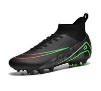 IFIKK Zapatillas de fútbol para hombre High Top Spike Cleats Athletics Unisex Niños Profesional Entrenamiento, Fas01, 45 EU