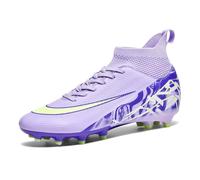 IFIKK Zapatillas de fútbol para hombre High Top Spike Cleats Athletics Unisex Niños Profesional Entrenamiento, Fas03, 45 EU