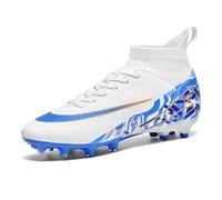 IFIKK Zapatillas de fútbol para hombre High Top Spike Cleats Athletics Unisex Niños Profesional Entrenamiento, Fas02, 45 EU