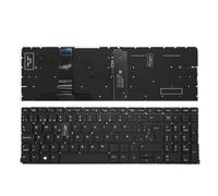 Ifinger Teclado ESPAÑOL Compatible con HP para Elitebook 450 G8 RETROILUMINADO. con Marco Color Plata.