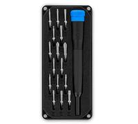 iFixit Minnow Precision Bit Set, práctico juego de puntas para llevar con 16 puntas de precisión (4 mm) y mango destornillador para reparar