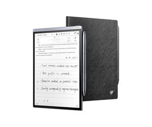 iflytek AINOTE Air 2 Bundle - Funda tipo libro negra, tableta de papel de escritura con IA de 8.2 pulgadas, cuaderno digital con bolígrafo, transcripción de voz a texto, soporte de chatgpt en varios