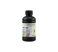 IFNSBUAYW Botella de Tinta Dura de 250 ml con LED para DX4 DX5 DX6 PRINTLEAD Compatible con L800 L805 R1390 R1400 R1410 I3200 1600 Impresoras universales(Hard Ink-Y)