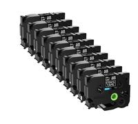 IFNSBUAYW Cinta de Plantilla Compatible STE-141 151 161 para el Fabricante de Etiquetas PT-D600 Electrolítico Metal Grabado no Adhesivo Mobile Uso móvil(10PK 24mm Ste-151)