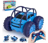 ifollower Coche Teledirigido 4x4 Camión Anfibio, 360° Acrobacias y LED, 15km/h, Carga USB-C Directa, Juguete para Niños 3 4 5 6 7 8 9 10 11 12 Años, Regalo Navidad Cumpleaños