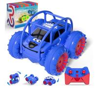 ifollower Coche Teledirigido 4x4 Camión Anfibio, 360° Acrobacias y LED, 15km/h, Carga USB-C Directa, Juguete para Niños 3 4 5 6 7 8 9 10 11 12 Años, Regalo Navidad Cumpleaños