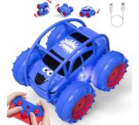 ifollower Coche teledirigido de Carga Directa 2.4GHz 4x4 Monster Truck Drift Cars con luz LED Rotación de 360° Juguetes acuáticos al Aire Libre Regalo Niña Niño 3-12 Años