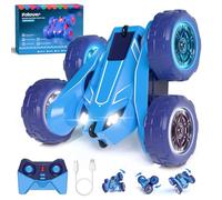 ifollower Coche Teledirigido de Carga Directa USB con luz LED de Color,2.4G Carro Telecomandado Truco de Giro de 360° 4x4 Monster Truck Drift Cars Juguetes Regalo Niña Niño 3-12 Años