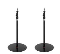 IFOOTAGE Cobra 2 RB-A400 Monopié Profesional para Cámara de Aluminio,Monopié de Estudio,Base Pesada y Altura Ajustable,Soporte de Suelo,Soporte de Luz,Diámetro de la Base:40cm/2pcs
