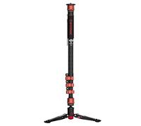 IFOOTAGE Cobra 3 Monopod C180F, monopié de fibra de carbono con pies para cámara, DSLR, trípode base de minipod, carga útil de hasta 8 kg, altura máxima de 180 cm