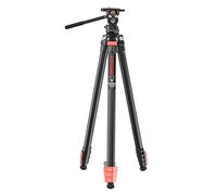 IFOOTAGE Gazelle TA3B + Komodo K3,Trípode de Vídeo Portátil de Aluminio con Cabezal Fluido de Vídeo Panorámico,Trípode para Cámara de Vídeo DSLR/Trípode de Vídeo,Carga Máxima 5kg (157,5cm)