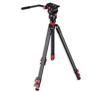 IFOOTAGE Gazelle TC6S Uprise + Komodo K5S - Trípode de cámara de Fibra de Carbono de 65" con Cabezal de Fluido de Aluminio para videocámara Canon Nikon Sony DSLR