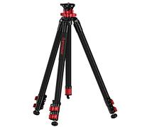 IFOOTAGE Gazelle Tripode TC6S,Trípode de Cámara de Carbono, Trípode de Video Profesional de Poste Central de 3 Secciones, Cabeza de Bola de Rotación de 360°