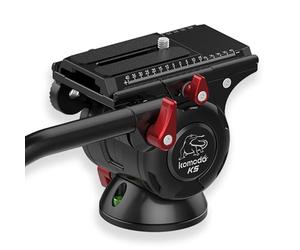 iFootage Komodo K5 - Trípodes Cabezal Fluido，Grados con 1/4”