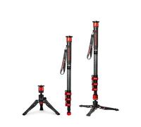 IFOOTAGE Monopod Cobra 3 C180F de fibra de carbono de 71 pulgadas, monopié de cámara ligero para viajes, monopié de video profesional con base de trípode, carga máxima de 10 kg