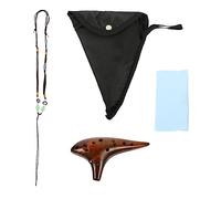 ifundom 1 Juego C Clave Ocarina Ahumada Protectores De Esquinas De Metal Juguetes Musicales Mini Juguetes Ocarina De 6 Agujeros Tambor Oceánico Porcelana Blanca y Translúcida Música Niño