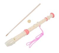ifundom 1 Juego Clarinete agudo 8 agujeros flauta dulce soprano contrapunto de soprano juguetes infantiles clarinete abdominales juguete musical educativo rompecabezas
