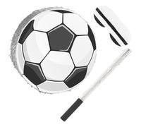 ifundom 1 Juego De Piñata De De Fútbol: Piñata De De Fútbol Con Lazo Para Colgar Y Palo De Bate. Ideal Para Fiestas De Cumpleaños Infantiles De Fútbol Y Decoraciones