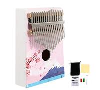 ifundom 1 Juego Kalimba Teclas De Tambor Musical Sintonizador Teclado De Piano Instrumentos Teclado Midi Piano De Teclado Arpa Piano De Dedo De 17 Tonos Rosa Pino