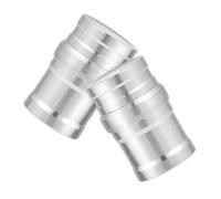 ifundom 1 Juego Mini Lámpara De Alcohol Calentador Portátil De Aluminio Para Camping Y Herramienta De Calentamiento Y Segura Para Y Experimentos Color Plateado 2 Piezas