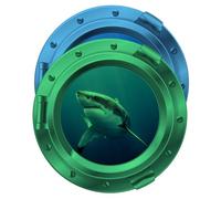 ifundom 1 Juego Pegatinas De Pared De Buey Luminoso Decoración Decoración De Muro Pegatinas De Animales Oceánicos Bajo Las Decoraciones Sirena Acuario De Polivinilo