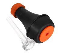 ifundom 1 Juego trompeta muda boquilla transparente accesorio mudo de trompeta sordinas de práctica de trompeta de mudo de trompeta sordo para trompeta partes de trompeta AbS