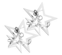 ifundom 1 Par De Pendientes De Moda Para Mujer Atuendo De Gira Pendientes De Plata De Ley Pendientes De Corazón Con Botón Pendientes De Planeta Pendientes De Aro De Plata Guess