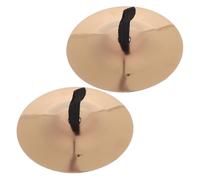 ifundom 1 par de platillos de dedo de cobre para danza del vientre, mini instrumento de percusión manual para niños, para enseñar música, fiestas y bailar.