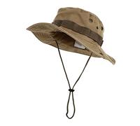 ifundom 1 Pieza Gran Sombrero para el Sol de ala Tapa rebosante Playa Borde bloqueando Sombreros de sombrilla para Hombres Sombrero de ala Ancha Hombres poliéster Khaki