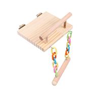 ifundom 1 Pieza Juguetes para Roer Madera Loro Colgante Forrajeras Interior Perca Se Posa Juguetes De Forrajeo De Pájaros Morder Pájaros Juguetes Masticar Balancearse Parque De Madera