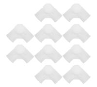 ifundom 10 Conectores de Plástico para Muebles de Armario Blanco, Diseño Portátil y Material Firme, Piezas de Conexión para Zapatero en Soluciones de Almacenamiento en Casa
