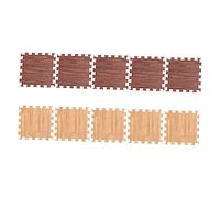 ifundom 10 Piezas de Baldosas de Madera Eva Tapete Antideslizante para Piso y Flexible 30X30 Cm para Gimnasios y Salas de Juegos Acolchado para Niños