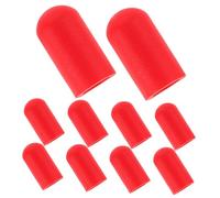 ifundom 10 Piezas de Puntas de Silenciador de Silicona para Baquetas de Batería, Protección Eficaz, Diseño Rojo para Práctica Silenciosa y Accesorio Musical