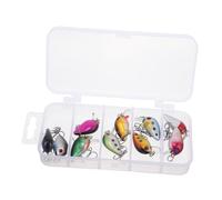 ifundom 10 Piezas Mini Lures Realistic Hard Baits with Treble Hooks For Freshwater Bass Trout Panfish Portable Topwater Fishing Lures For Outdoor Use