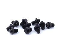 ifundom 10 Piezas Tornillos Antideslizantes para Pedal de Bicicleta de Aluminio Accesorios Ligeros y Duraderos Diseño Profesional para Mountain Bike Carretera y BMX de Negras