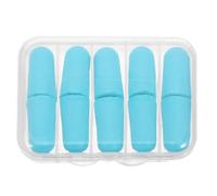 ifundom 10 tapones para los oídos con protección contra el ruido: cómodos tapones para los oídos de concierto, reutilizables y con estuche. Incluyen protección auditiva. Color azul