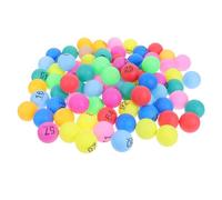 ifundom 100 Bolas De Bingo Numeradas De Plástico De 4 Cm Numeradas del 1 Al 100 Y De Colores Pequeñas Esferas para Juegos De Rifa Fiestas Y Actividades Educativas