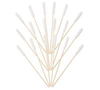 ifundom 100 Piezas Hisopos de Algodón para Mascotas Unidades con Mango de Madera Bastoncillos de Limpieza de Orejas para Perros y Gatos Herramienta de Aseo y para Cuidado Diario