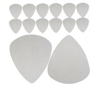 ifundom 100 Piezas Púas de Guitarra de Acero Inoxidable Púas Plateadas para Guitarras Eléctricas y Acústicas para Estilos de Música Rock y Jazz