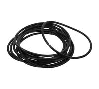 ifundom 100 Pulseras de Silicona Negras para Mujer Pulseras de Gelatina de 25 MM Set de 100 Unidades Accesorio Retro 80 Ideales como Coletero y Joyería Casual