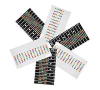 ifundom 10piezas Calcomanías Para Diapasón De Guitarra Stickers Para Aprendices Etiquetas De Notas y Escalas Para Guitarra Eléctrica Material Adhesivo Transparente y Fácil De Usar y