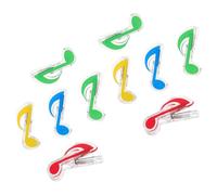 ifundom 10piezas Clips De Música Creativos Sujetadores De Partituras Para Notas Musicales Libros y Revistas Ligero y Portátil