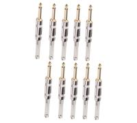 ifundom 10piezas Conectores De Pedal De Efecto Para Guitarra Acopladores De Instrumento Accesorios Para Tablero De Pedales Transmisión De Señal Ruido Material Duradero Para Músicos